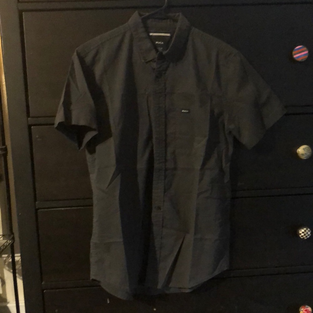 Charcoal Button Up